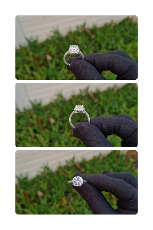 SQUARE ROUND CUT RING